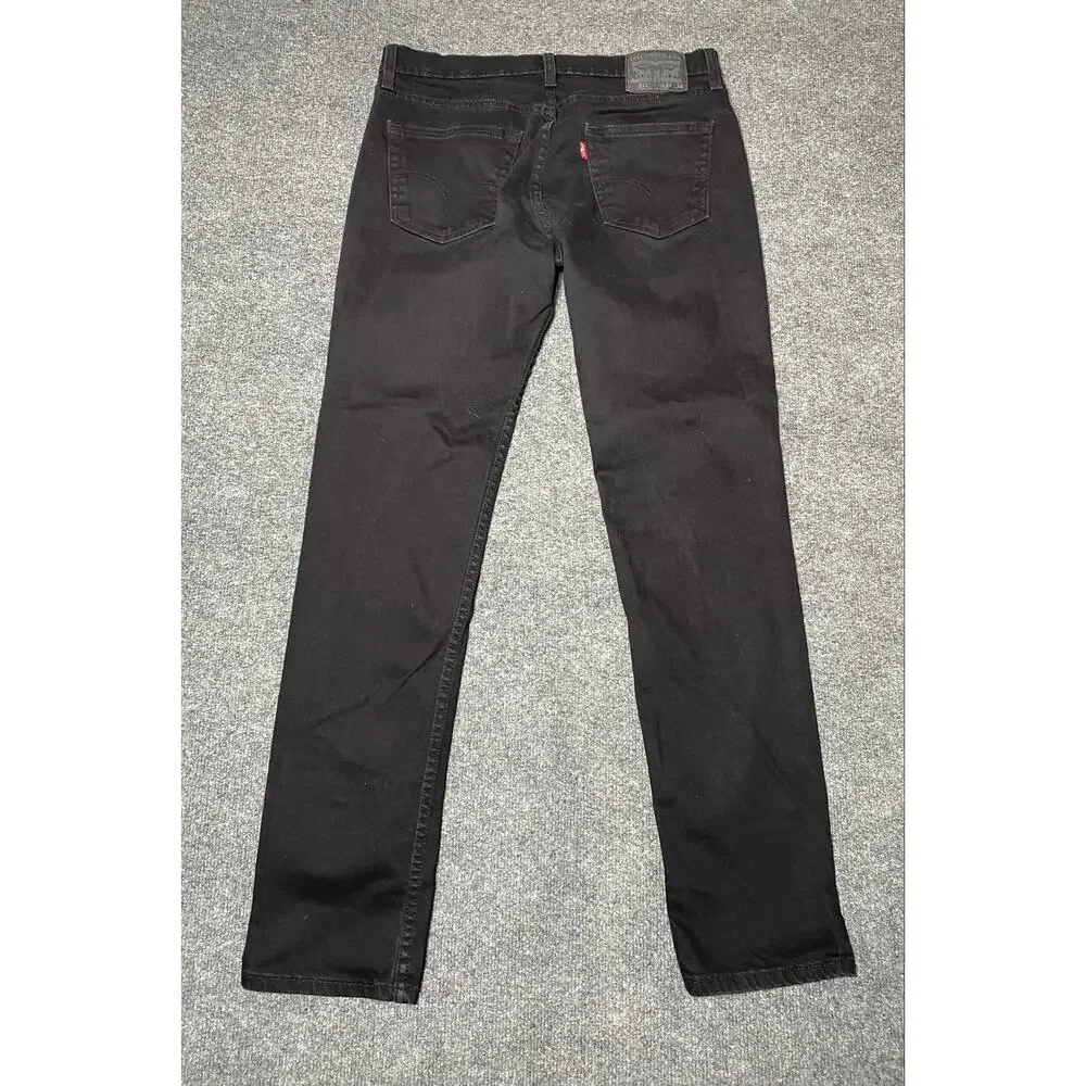 Levi's 511 Black Slim Fit Jeans, Men’s 34x 34 (32 1/4” Inseam) 04511-1907